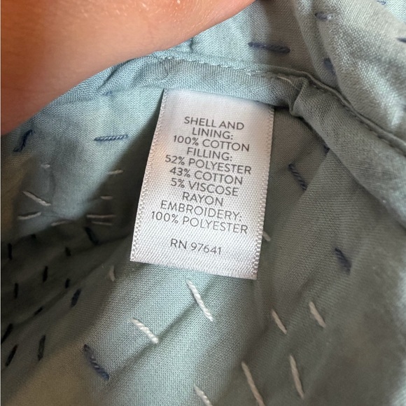 J.Jill Pure Jill Kantha Quilted Floral Open Front Jacket Size XS - Picture 7 of 8